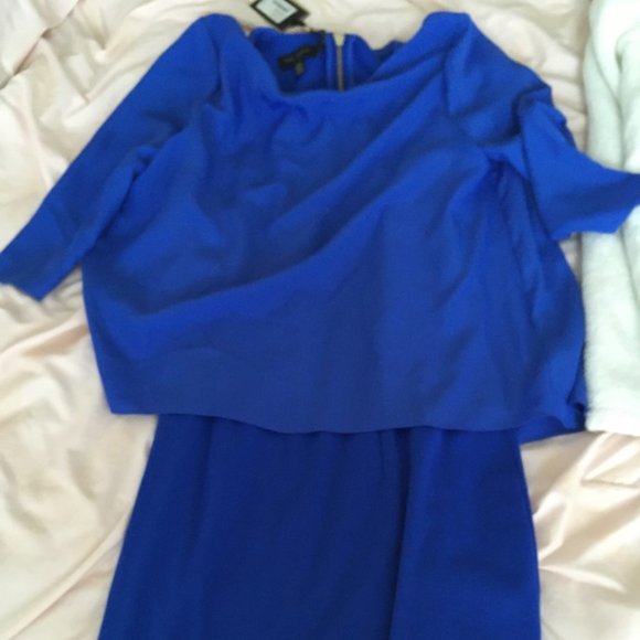 Ted Baker Silk Overhang Tunic Dress in blue size 2 nwt - Picture 6 of 12